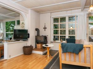 TV a/nebo společenská místnost v ubytování Holiday home Børkop LX