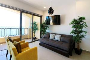 Χώρος καθιστικού στο Departamento en renta en Gavias Grand Luxury