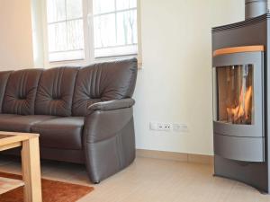 Ein Sitzbereich in der Unterkunft Strandhus Sellin - Apt. 02