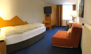 Istumisnurk majutusasutuses Hotel Weisses Kreuz Bergün