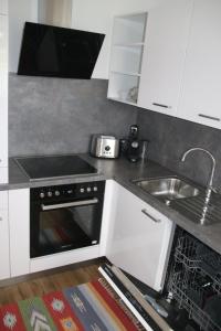 Kuchyň nebo kuchyňský kout v ubytování Ferienhaus Blaukovitsch