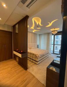 Un pat sau paturi într-o cameră la Route Istanbul 1