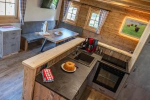 Cucina o angolo cottura di Ferienhütte Sternenblick