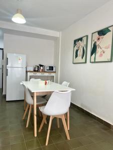 Kuchyň nebo kuchyňský kout v ubytování depto "A" 1 dormitorio centro