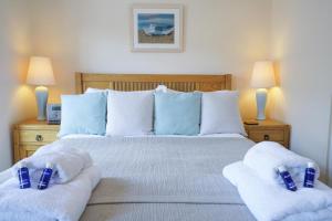 En eller flere senge i et værelse på The Hideaway, Aldeburgh