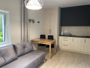 Kuchyň nebo kuchyňský kout v ubytování Centrum Noclegowe Amfiteatr + 29 fotografií