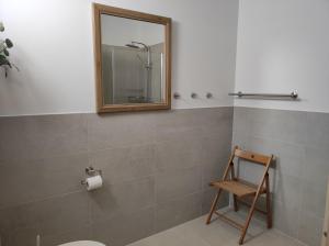 Koupelna v ubytování Ferienhaus am Himberg