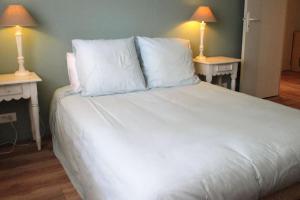 Posteľ alebo postele v izbe v ubytovaní Le Touquet quartier Atlantique T4 vue mer