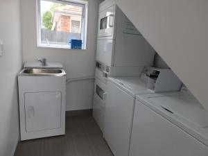 Kuchyň nebo kuchyňský kout v ubytování 101 Stars Motel