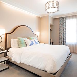 Ein Bett oder Betten in einem Zimmer der Unterkunft Hotel Atwater