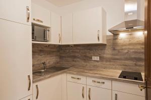 Dapur atau dapur kecil di Hotel Altmünsterhof