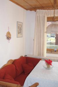 Postel nebo postele na pokoji v ubytování Haus Bergwelt