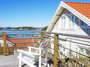 En balkong eller terrass på Holiday home Tanumshede IX