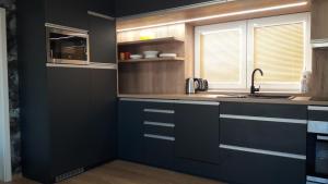 Kuchyň nebo kuchyňský kout v ubytování Vila Věkoše - apartmán s terasou a zahradou