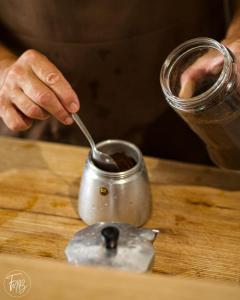 Coffee and tea making facilities at Corte Boero Bed&Breakfast