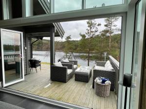 Balkón nebo terasa v ubytování 8 person holiday home in SVEIO + 37 fotografií