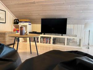 TV a/nebo společenská místnost v ubytování 8 person holiday home in SVEIO