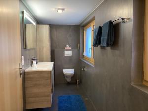 Ένα μπάνιο στο Ferienwohnung Dorfbrunnu +28 φωτογραφίες