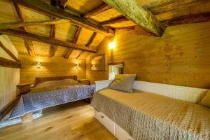 Rúm í herbergi á L'Echappée en Vercors