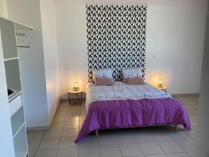 Posteľ alebo postele v izbe v ubytovaní Villa avec son spa privatif proche de Rocamadour
