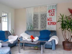 Et opholdsområde på Elegant Apartment in Ranten with Infrared Sauna