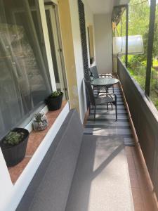 Balkón alebo terasa v ubytovaní Gabrielle2 apartman