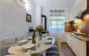 Kuchyň nebo kuchyňský kout v ubytování 5 Bedroom Awesome Home In Labin