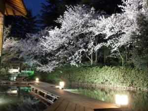 Puutarhaa majoituspaikan Matsusaki ulkopuolella