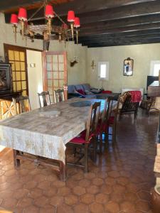 Ruang duduk di Chalet Martine