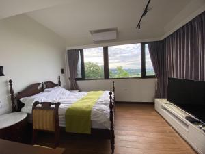 TV a/nebo společenská místnost v ubytování Lemuju B&B Hotel