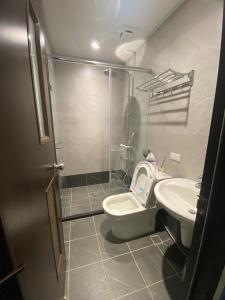 Koupelna v ubytování Lemuju B&B Hotel