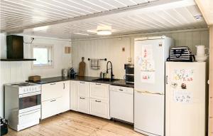 Dapur atau dapur kecil di Lovely Home In Gressvik With Wifi