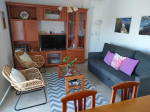A seating area at Vivienda vacacional La Graja