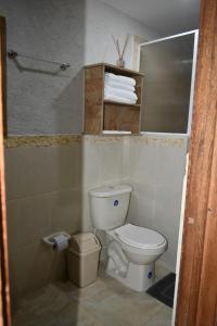 Ett badrum på Finca Hotel Villa Mariana