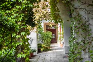 A garden outside Dob Duplex Apartment