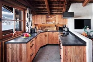 Kuchyň nebo kuchyňský kout v ubytování Promi Alm Flachau - Luxus Chalets