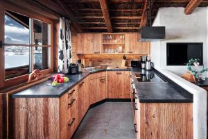 Kuchyň nebo kuchyňský kout v ubytování Promi Alm Flachau - Luxus Chalets