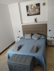 Postel nebo postele na pokoji v ubytování Ático espectacular en casco antiguo de Marbella