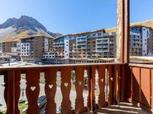 a view from the balcony of a apartment building at Apartment Chalet Club-4 by Interhome in Tignes