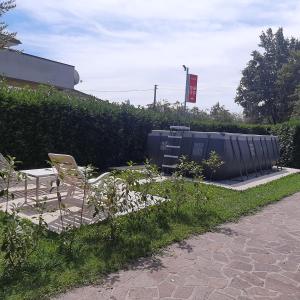A garden outside Kevin House