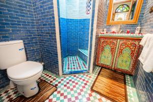Koupelna v ubytování Riad Taj Salma