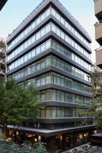 an office building with a lot of windows at Teight Hotel in Thessaloniki