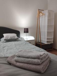 A bed or beds in a room at Havel Apartment