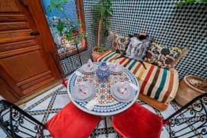 Balkón nebo terasa v ubytování Riad Taj Salma