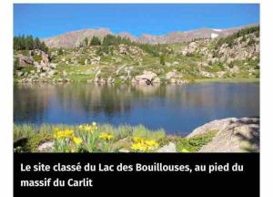 a picture of a lake with the words la site class oh lab class bonois at studio cabine Font Romeu in Font Romeu Odeillo Via