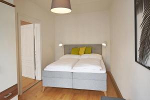 Posteľ alebo postele v izbe v ubytovaní Apartment im Zentrum von Ried im Innkreis