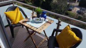 Balkón nebo terasa v ubytování Ferienwohnung Beste - für eine entspannte Auszeit