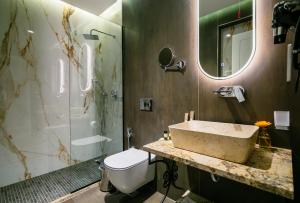 Koupelna v ubytování Vecchia Boutique Hotel