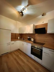 Kuchyň nebo kuchyňský kout v ubytování Studio an der Furt
