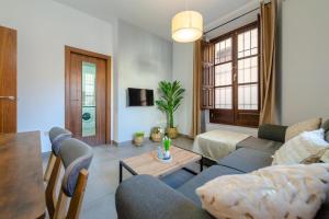 Televízia a/alebo spoločenská miestnosť v ubytovaní Boutique Apartment Center Granada